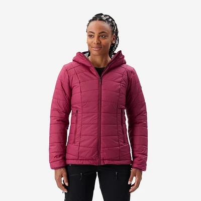 Women’s Padded Winter Jacket – MT 100 Purple