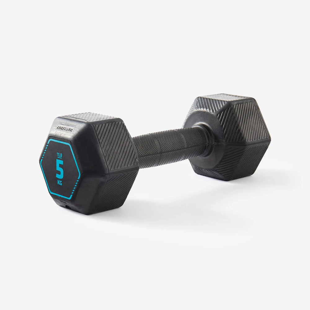 5 kg Cross-Training Hex Dumbbell - Black