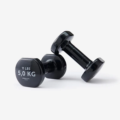 5 kg Fitness Dumbbells - Black