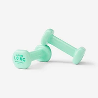 1 kg Fitness Dumbbells - Green