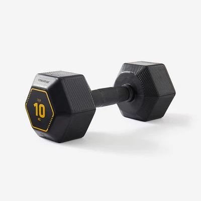 10 kg Hexagonal Dumbbell - Black