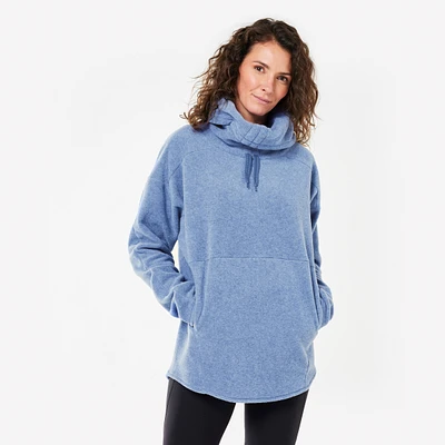 Women's High Collar Fleece Sweatshirt