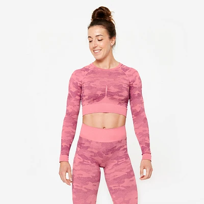 Women's Long-Sleeved Crop Top