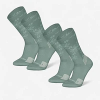 Warm Mid-Height Merino Wool Hiking Socks x 2 pairs – SH 500