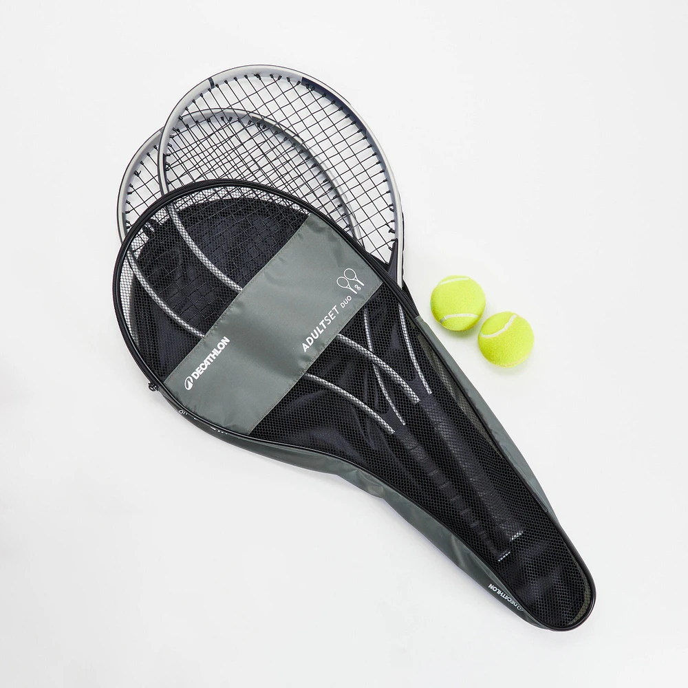 Tennis Set Duo – 2 Rackets + 2 Balls + 1 Bag