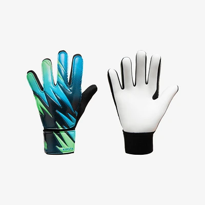 Kids' Soccer Goalkeeper Gloves First Blue/green