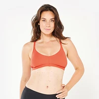 Women’s Swimming Textured Crop Top Swimsuit Top