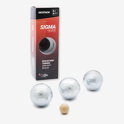 3 Competition Petanque Boules - Sigma Semi-Soft