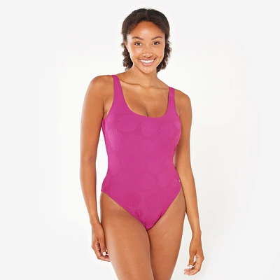 Women’s Surfing Textured One-Piece Swimsuit – Aurely