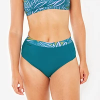 Women’s Surfing High-Waisted Bikini Bottom – Rosa