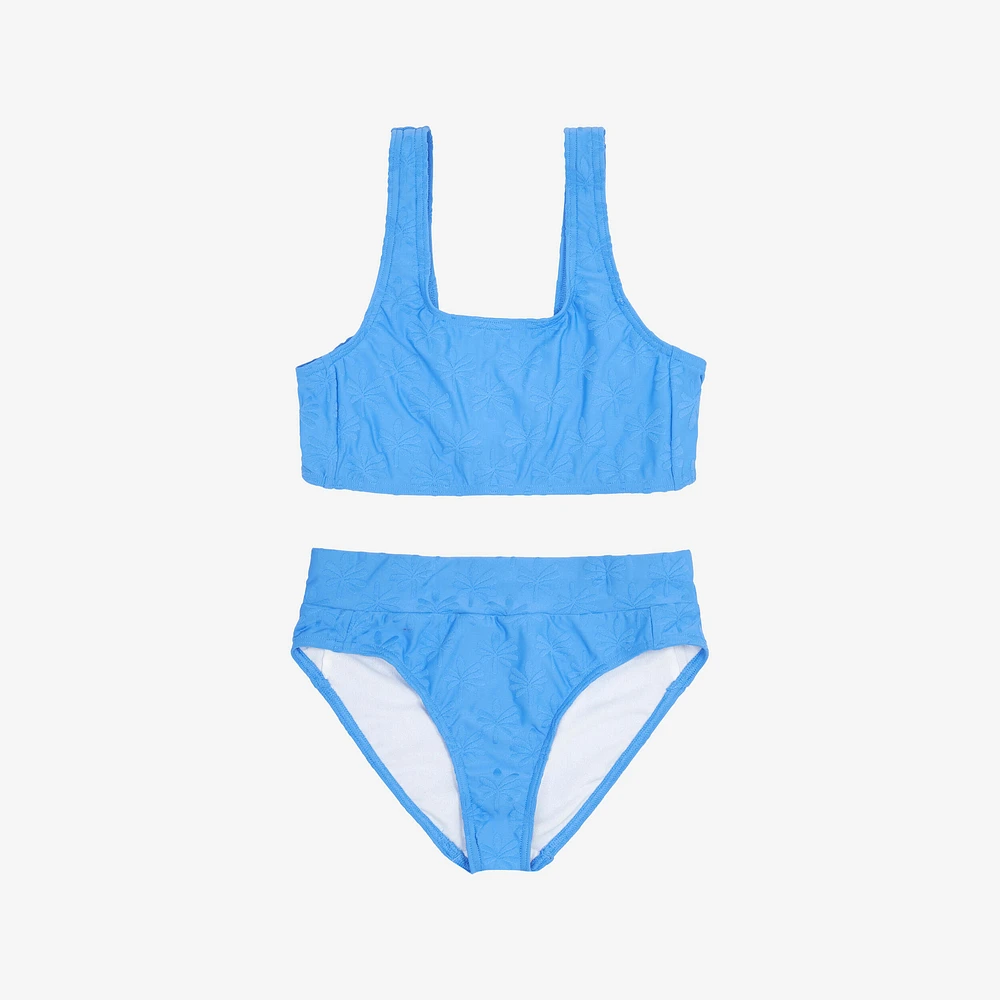 Girl’s 2-Piece Surf High-Waisted Swimsuit - Lao Miami