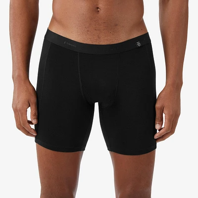 Men’s Hiking Merino Boxer Shorts – MT 500 Black