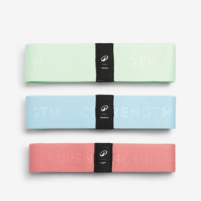 Fabric Glute Bands x3 – 10, 14, 22 kg