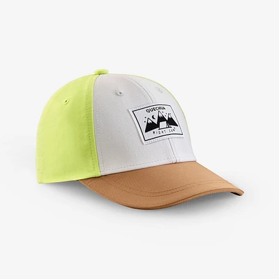 Kids' Hiking Cap - MH 100 Ages 2-6 Beige/Yellow