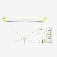 Badminton Set - 2-Racket 2-Shuttle & Net Yellow