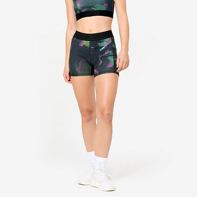 Women's Fitness Training Shorts with Elastic Waistband and Side Pocket