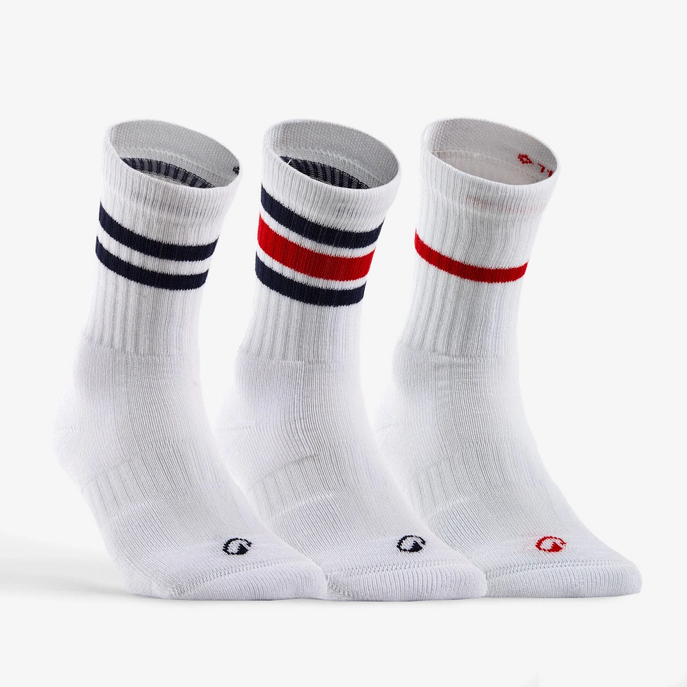High Tennis Socks Tri-Pack