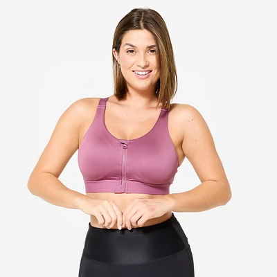 Women's High Support Zipped Sports Bra with Cups – 920