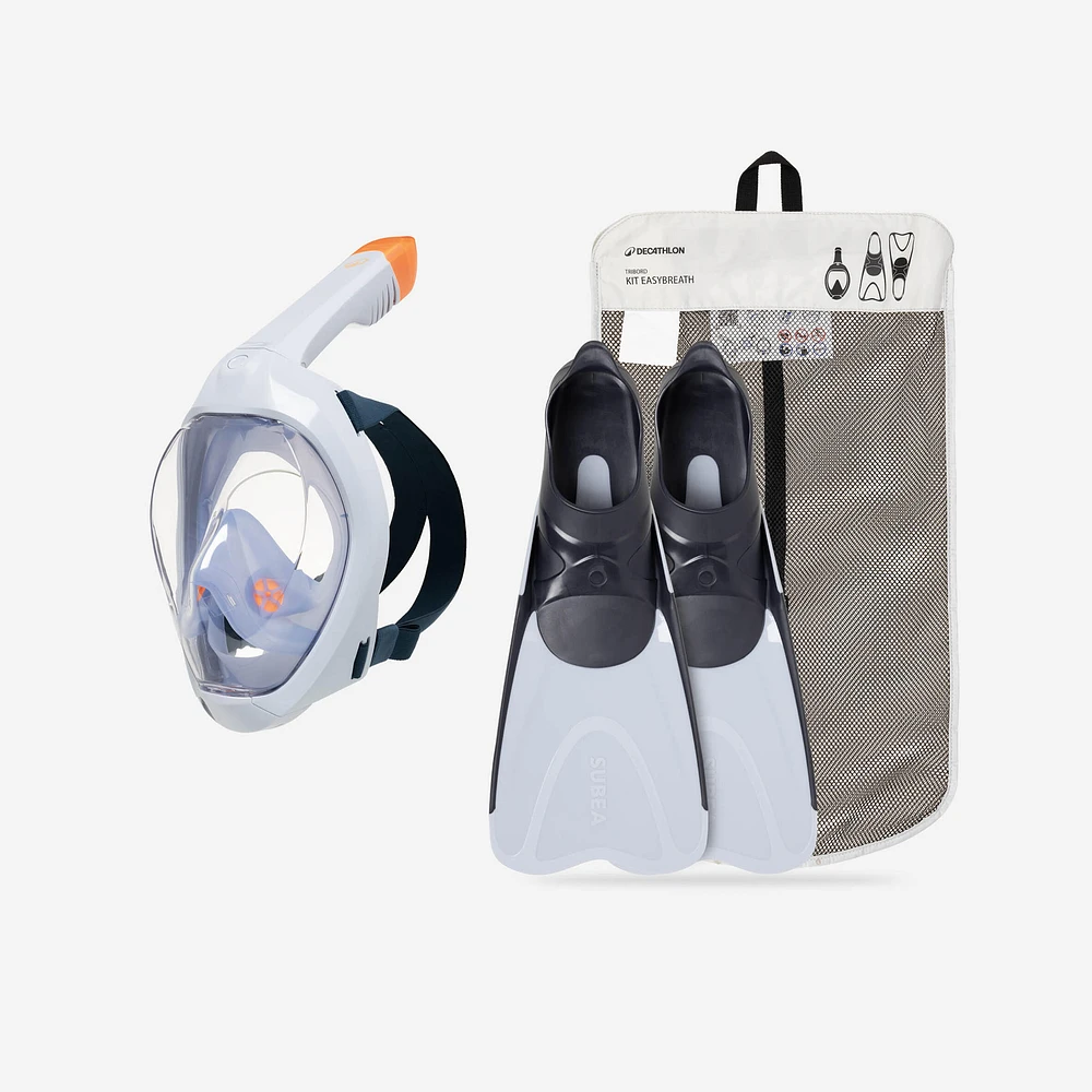 Easybreath Mask and Fins Snorkelling Set