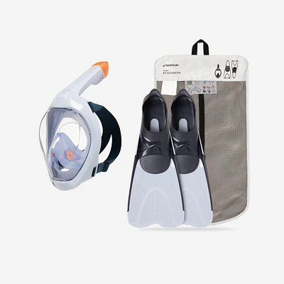 Easybreath Mask and Fins Snorkelling Set