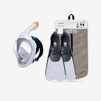Easybreath Mask and Fins Snorkelling Set