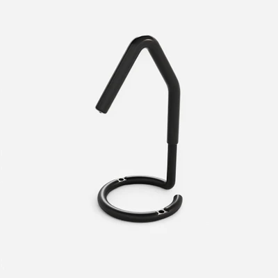 Black wall and ceiling bike rack