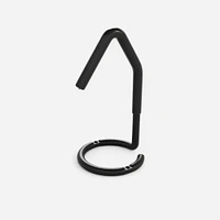 Black wall and ceiling bike rack