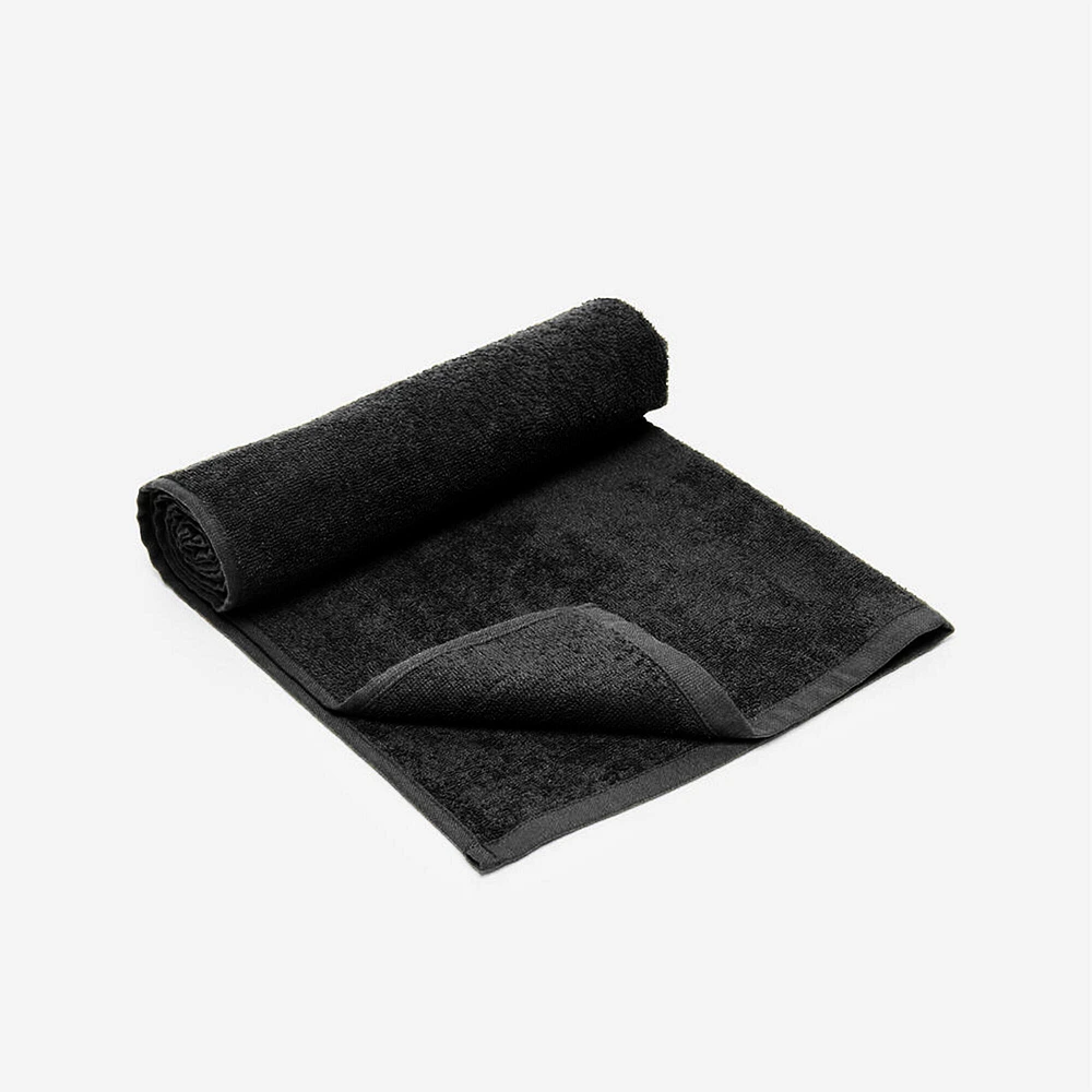 Small Cotton Fitness Towel - Black
