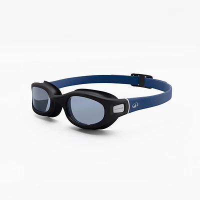 Swimming Goggles Size L - Soft Black/Blue