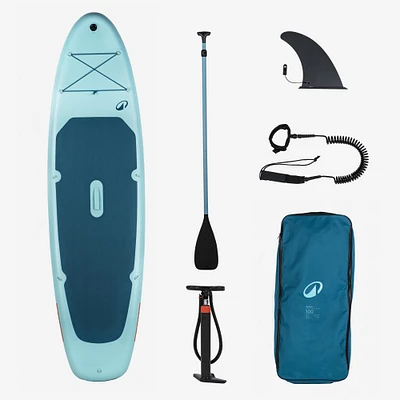 10.5-ft Inflatable Stand Up Paddle Set for 1-2 People, 100