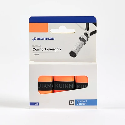 Tennis Comfort Overgrip Tri-Pack - Orange
