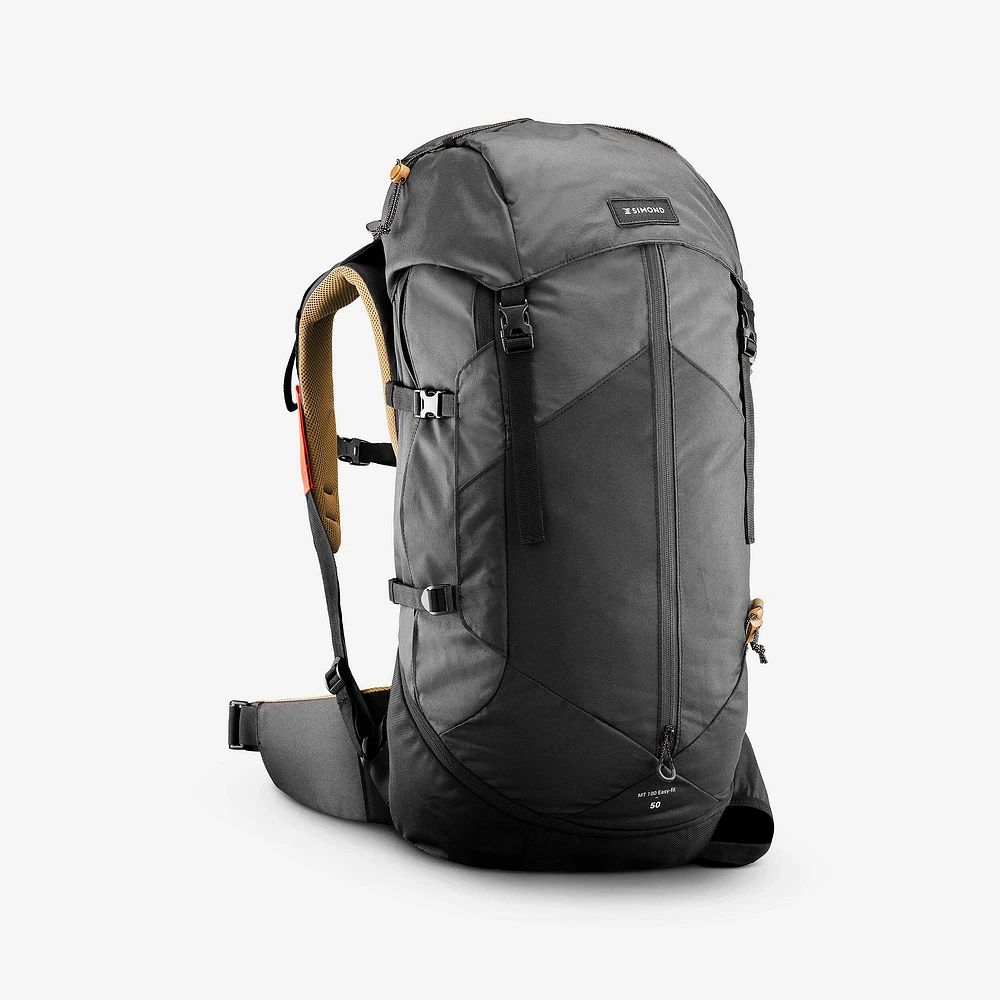 Men’s 50 L Hiking Backpack - Easyfit MT 100