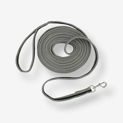 Horse Riding Soft Leadrope for Horse and Pony - Grey/Black
