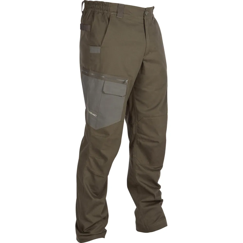DURABLE CARGO Pants STEPPE 300 CAMOUFLAGE WOODLAND GREEN | Decathlon