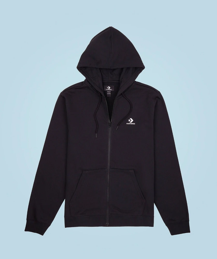 Hoodie Star Chevron con Cierre