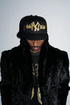 SSBD NY Yankees Gold Diamonds Fitted Cap