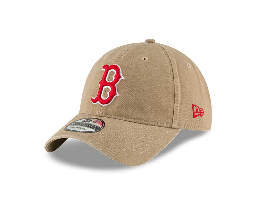 New Era Boston RedSox Khaki 9Twenty Strapback Hat