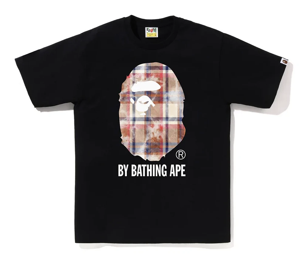 BAPE Bleached Check By Bathing Tee