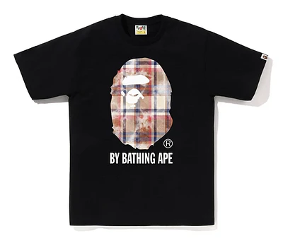 BAPE Bleached Check By Bathing Tee