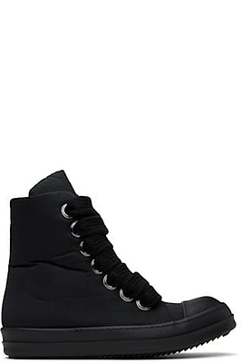 Rick Owens DRKSHDW Black Hollywood Jumbo Lace Puffer Sneakers
