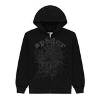 Sp5der OG Web V2 Phantom Zip Up Black
