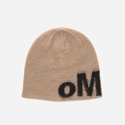oMA Studios Mohair Logo Skull Cap Sand