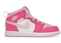 Jordan 1 Mid White Fierce Pink (PS)