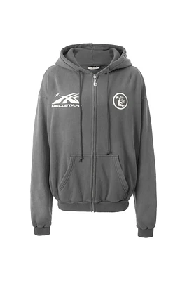 Hellstar Sports Zip-Up Hoodie Grey