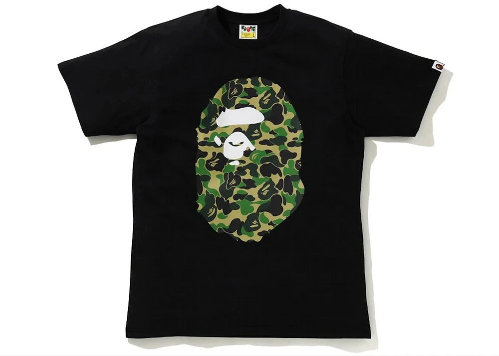 BAPE ABC Camo Big Ape Head Tee Black/Green