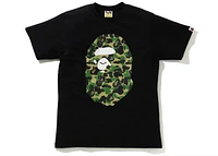 BAPE ABC Camo Big Ape Head Tee Black/Green