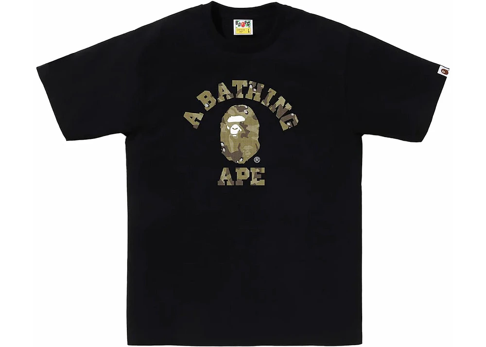 BAPE Bitmap College Tee Black