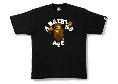 BAPE College Milo Tee Black