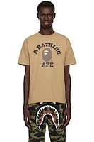 BAPE College Tee Beige