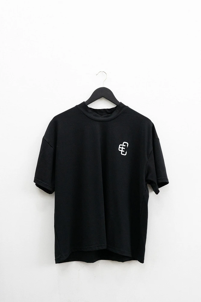 COPPED Seamless Tee Single Layer Black White Logo